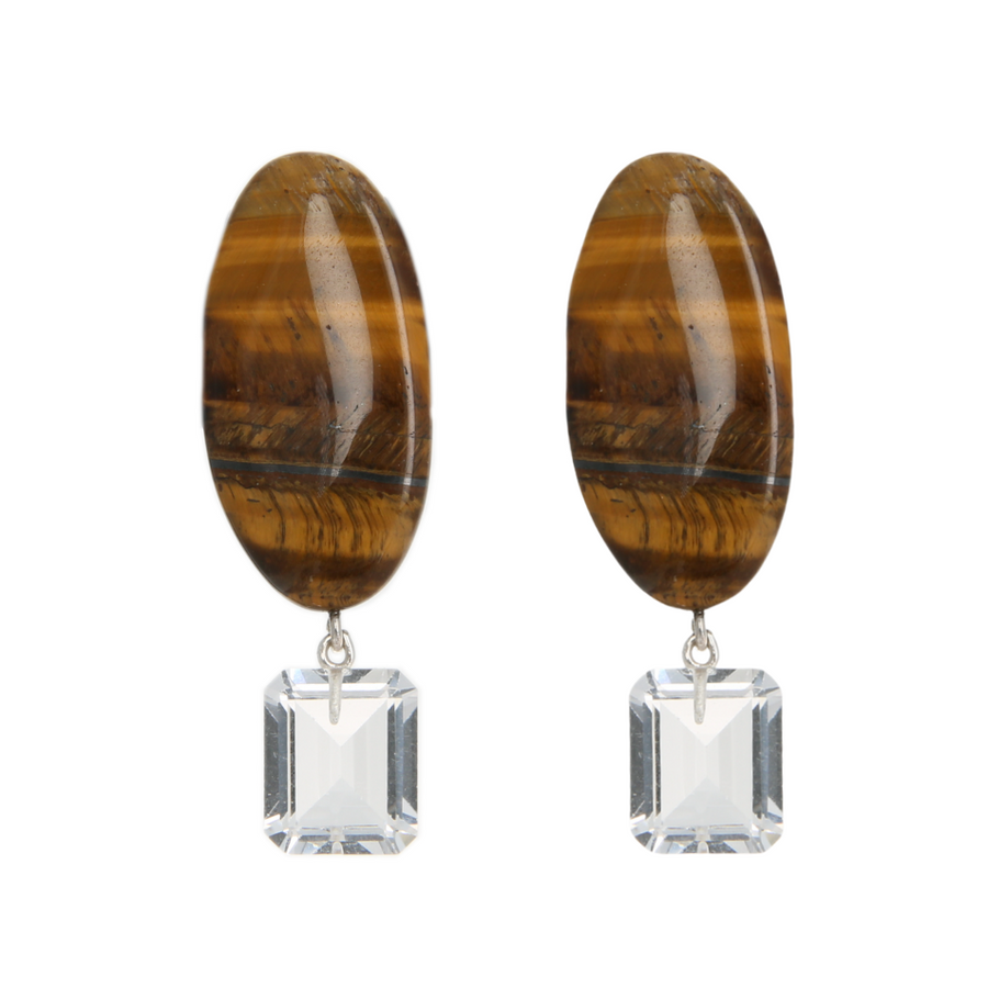 Tiger In The Sun Clip Earrings