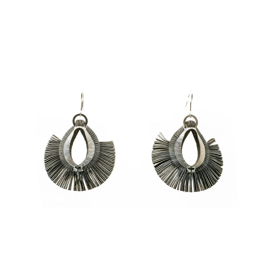 FRINGE EARRINGS - SILVER