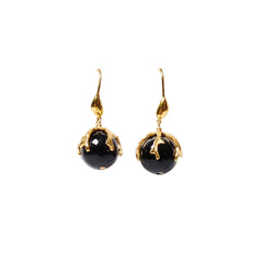 Caspia Drop Earrings Onyx
