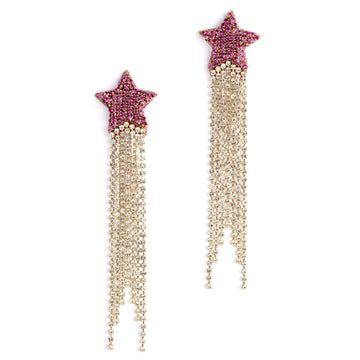 EVREN EARRINGS - FUSCHIA