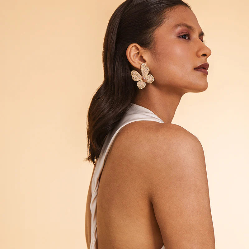 Abel Earrings - Beige