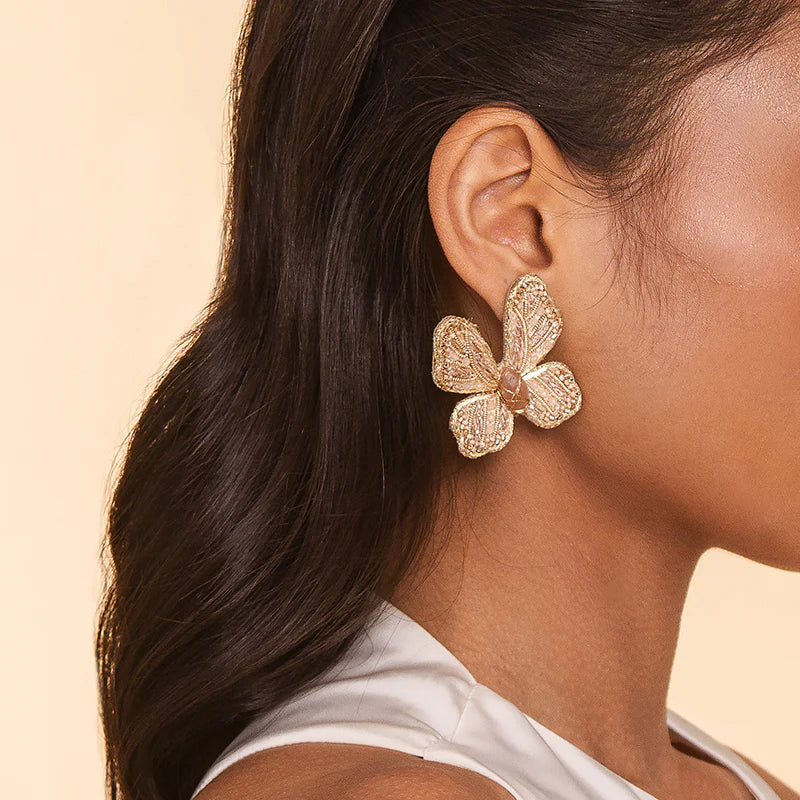Abel Earrings - Beige