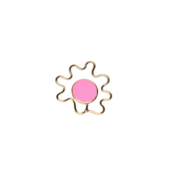 Baby Pink Wavy Ring - Size 6