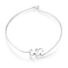 Ether Collar Necklace – Sculpted Sterling Silver Choker