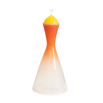 Large Orange Ombre Beaker with Stopper