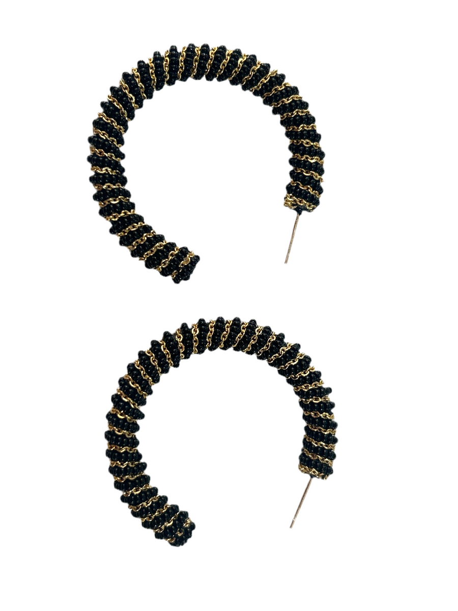 Zareen Earrings - Black