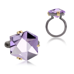 FACETS 4 Lavender Amythyst Ring
