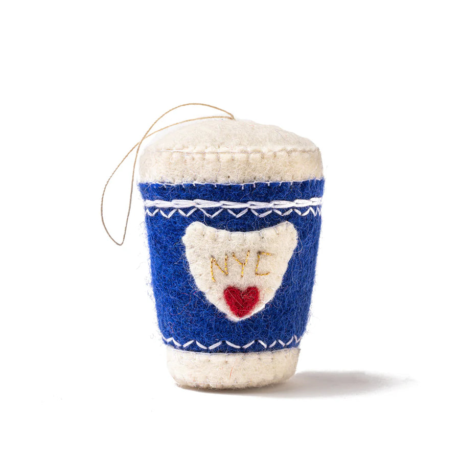 Felt NYC Coffee Cup Ornament