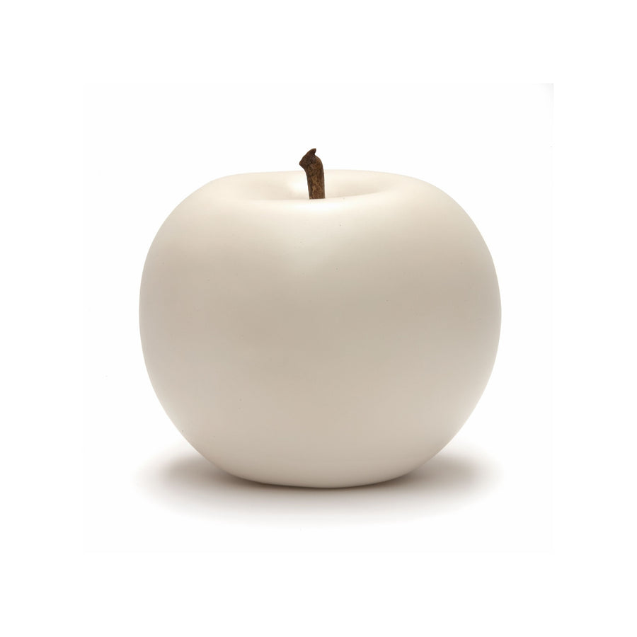 Large White Apple Sculpture