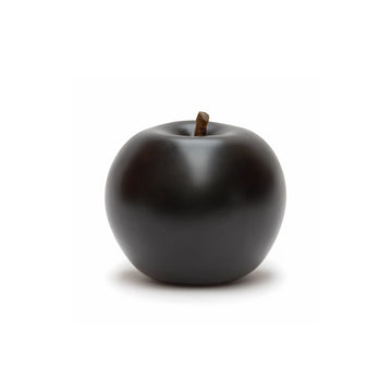 Medium Black Apple Sculpture