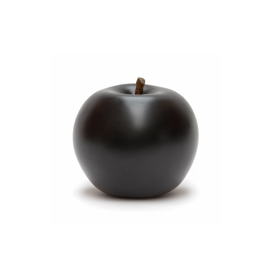 Medium Black Apple Sculpture