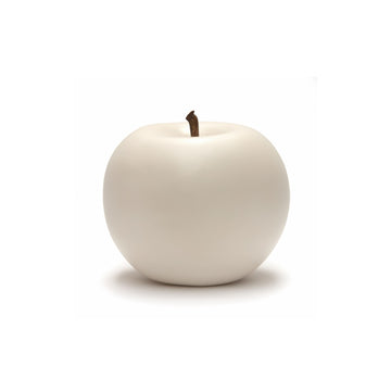 Medium White Apple Sculpture