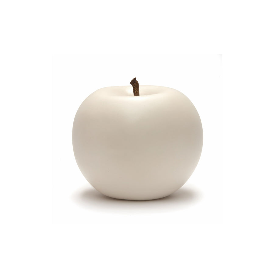 Medium White Apple Sculpture