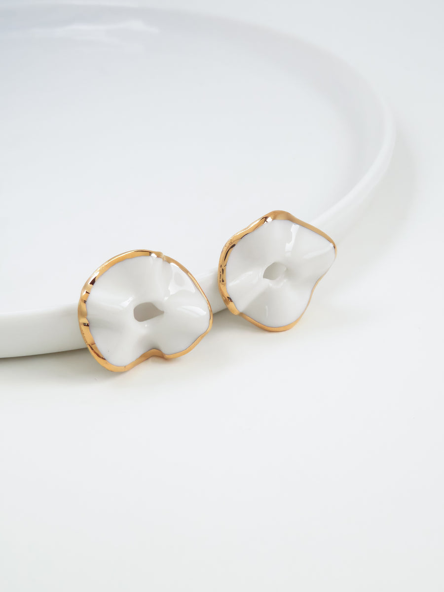 Georgie Earrings - White