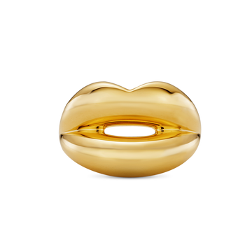 18k gold Hotlips ring - size 6.5