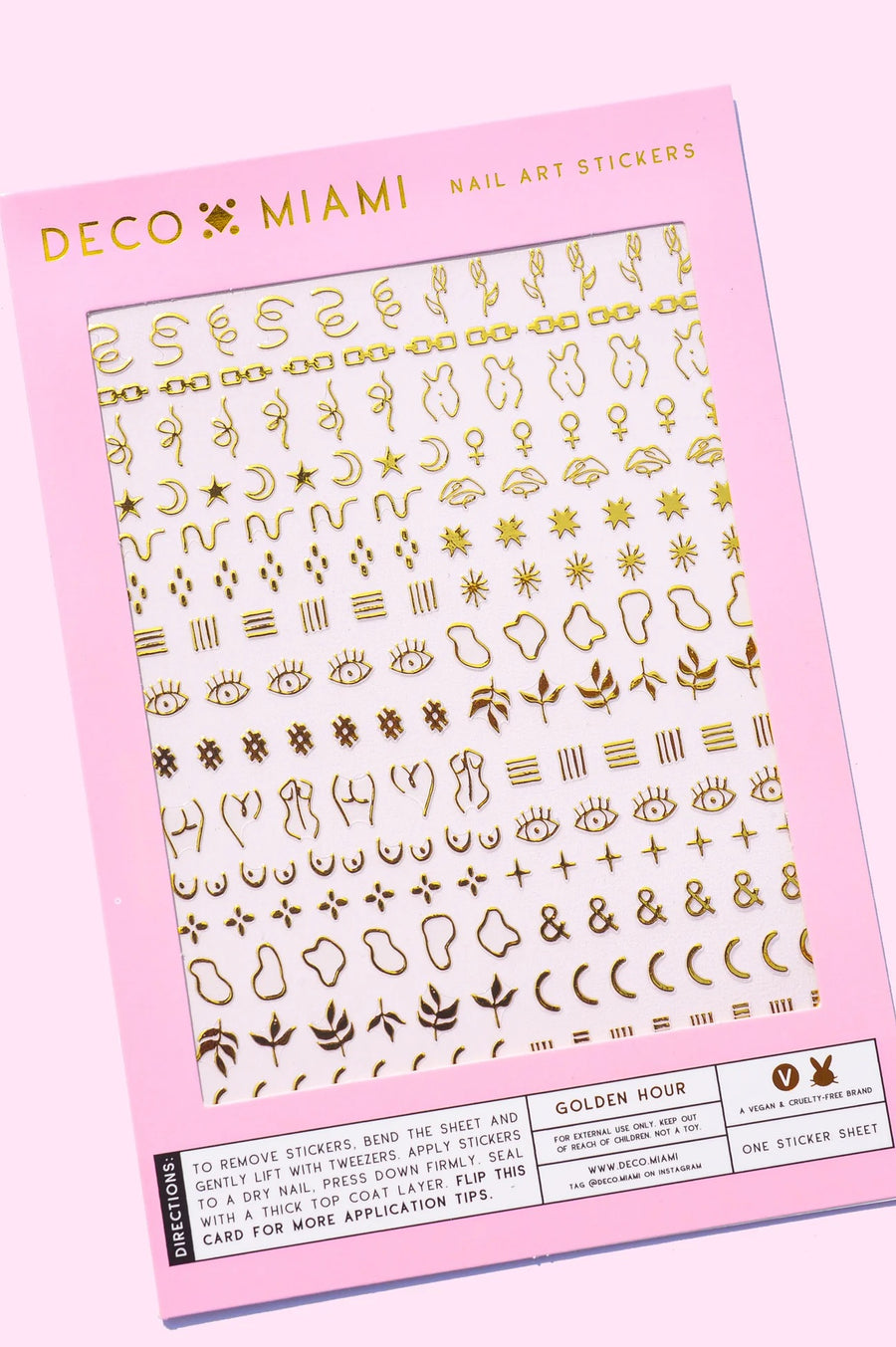 Nail Art Stickers: Golden Hour