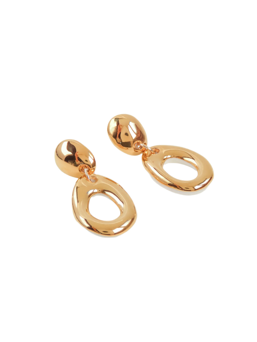 Golden Drop Earrings - Gold