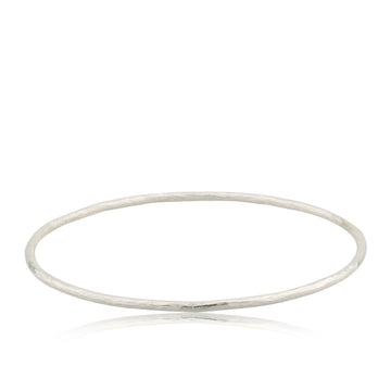 STERLING SILVER HAMMERED BANGLE