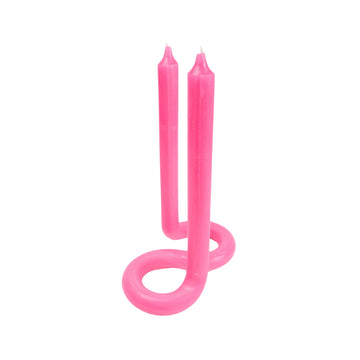 Twist Candle - Hot Pink