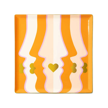 Beso Ceramic Tray - Orange