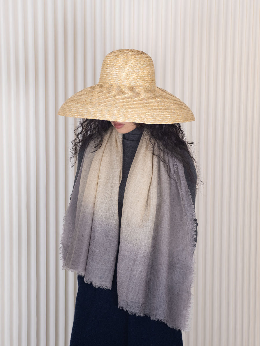 Ombre Hana Cashmere Scarf - Grey