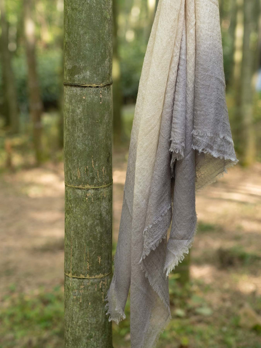 Ombre Hana Cashmere Scarf - Grey