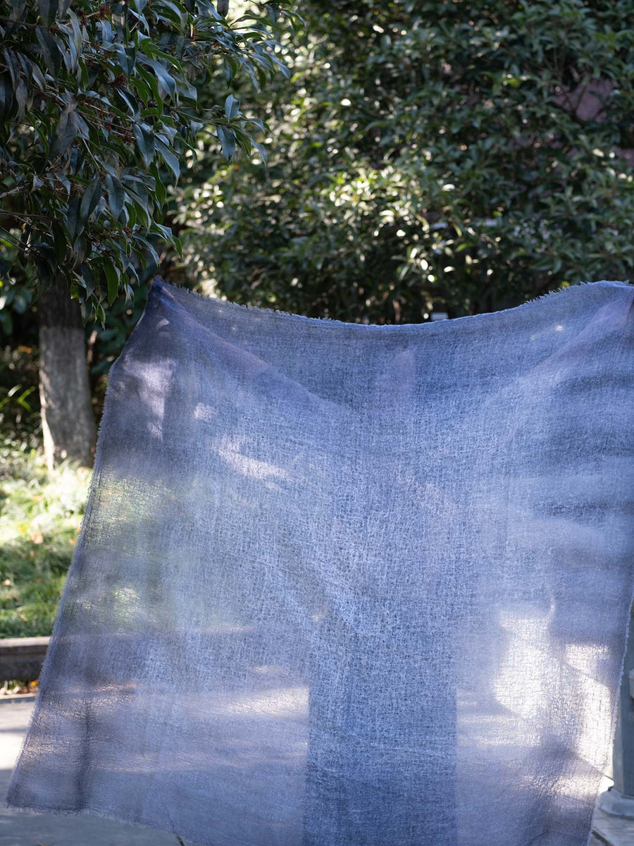 Ombre Hana Cashmere Scarf - Navy