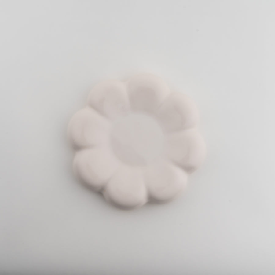 Puffy Ceramic Heart - Pale Pink