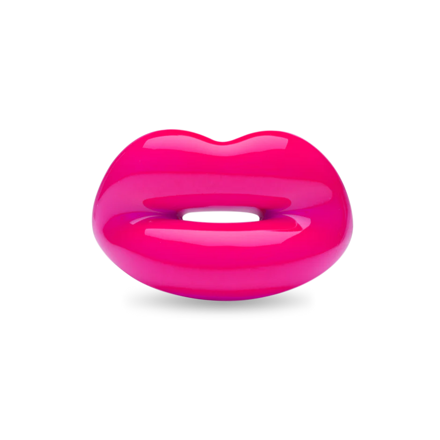 Hotlips Neon Pink Ring- Size 8