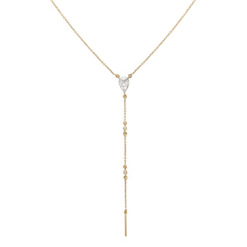 Illusion Pear Drop Necklace