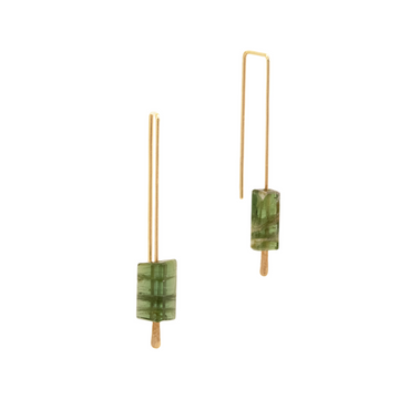 Medium 14KG Tourmaline Hook Earring