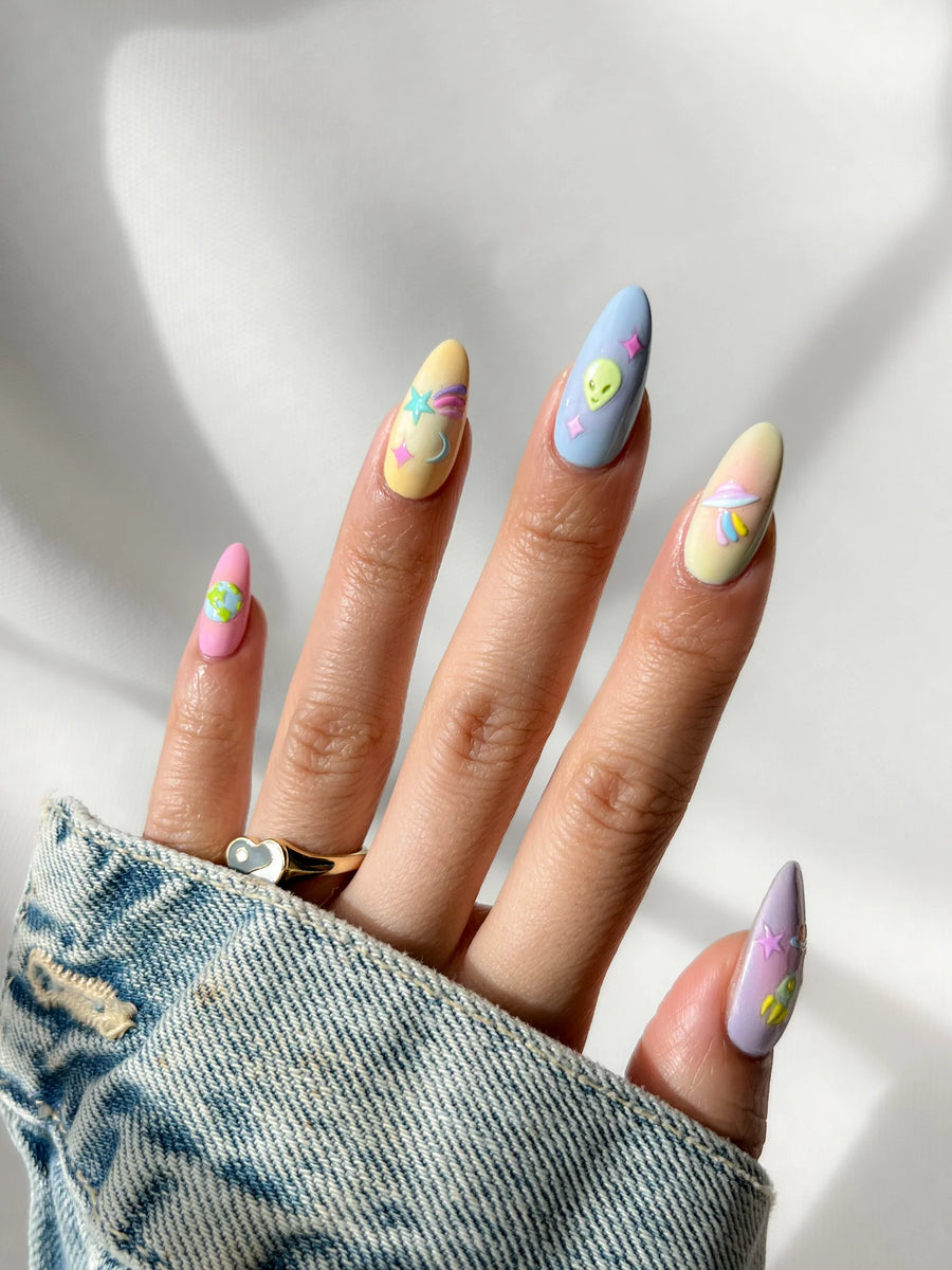 Nail Art Stickers: Spaced Out