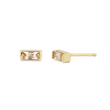 Farrah Topaz Baguette Stud Earrings