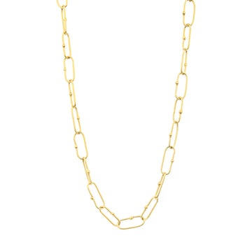 Thin Paperclip Necklace