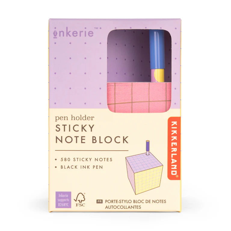 Sticky Note Block/ Pen Holder