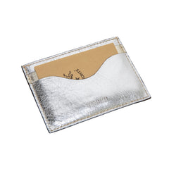 Duo Cowhide Card Case  - Silver / Platino