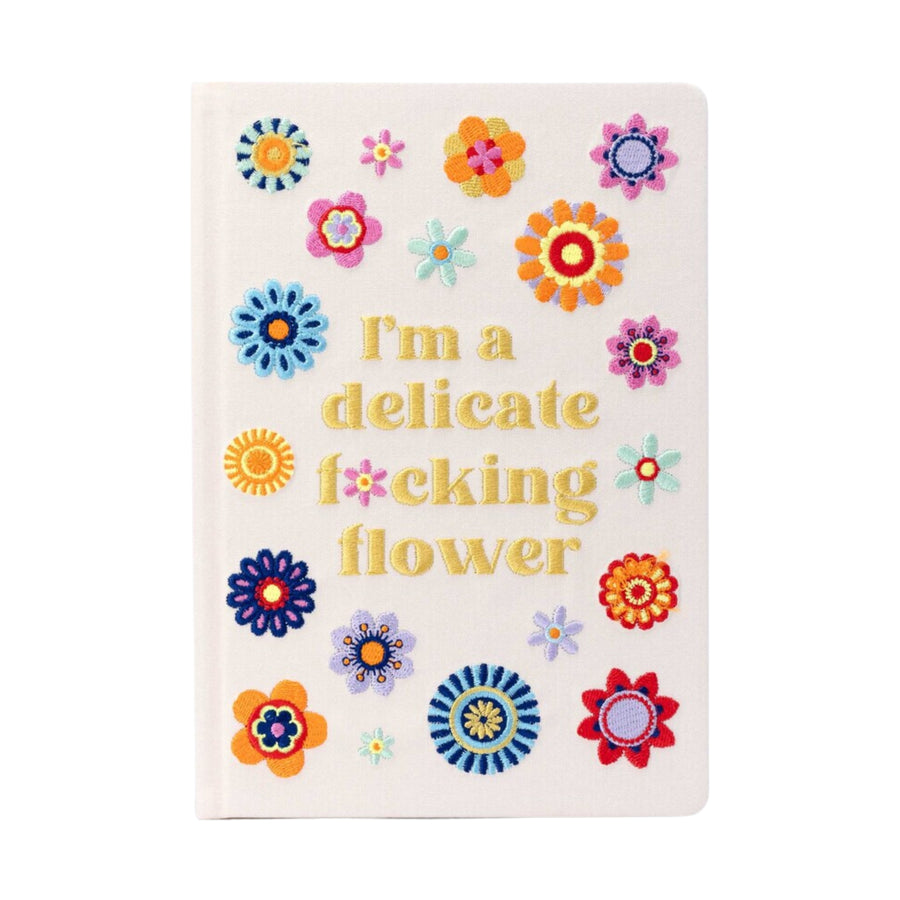 I'm a Delicate Flower Embroidered Journal