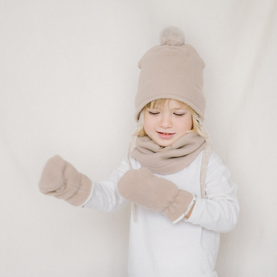 Children Mittens - Beige