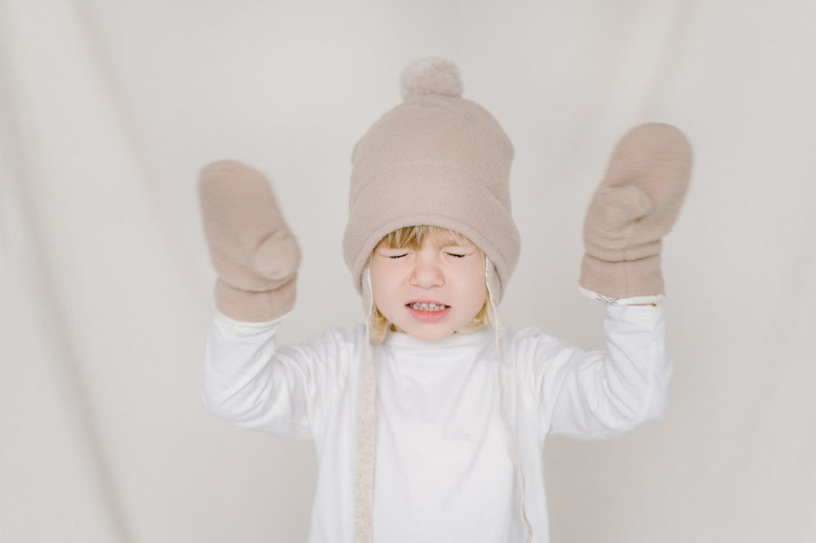 Children Mittens - Beige