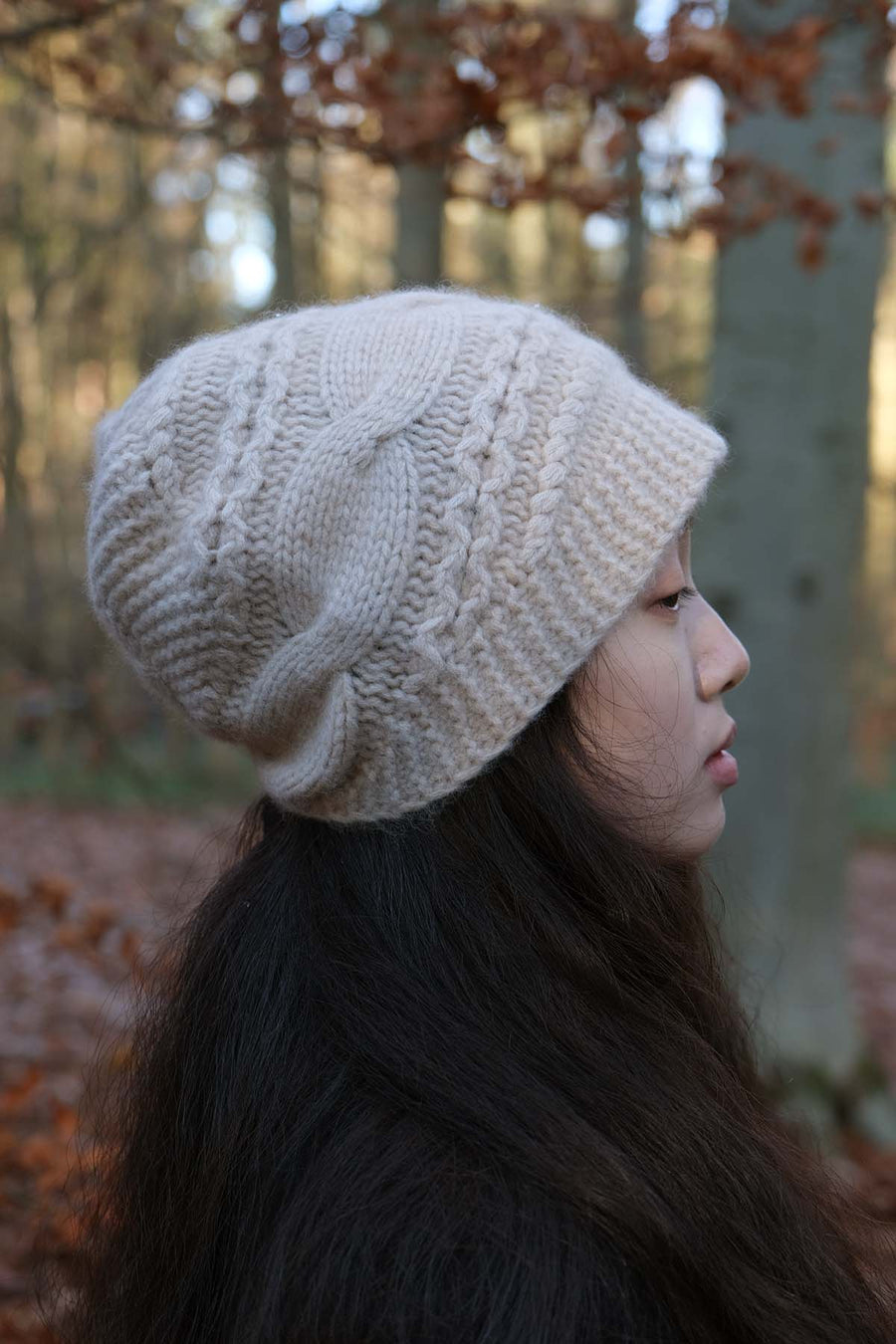 Knitted Cashmere Beanie - Off White