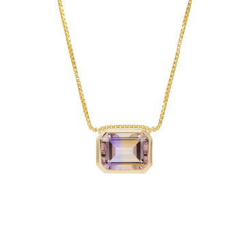 Sloane Ametrine Bezel Necklace