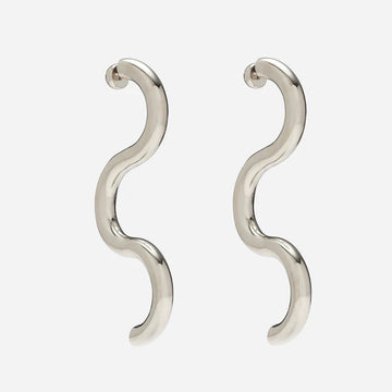 Silver Serpentine Earrings