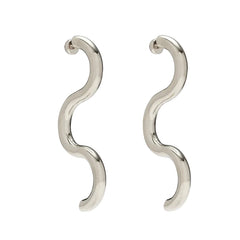 Silver Serpentine Earrings