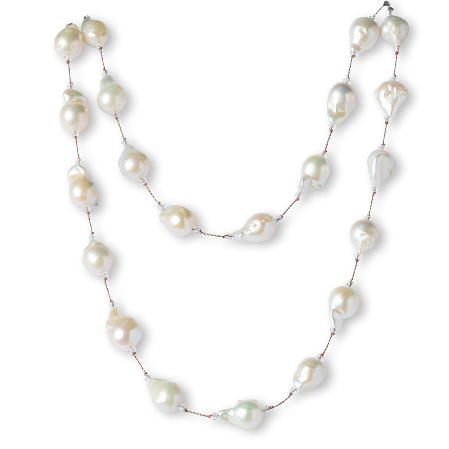 Gramercy White Baroque Pearl Necklace