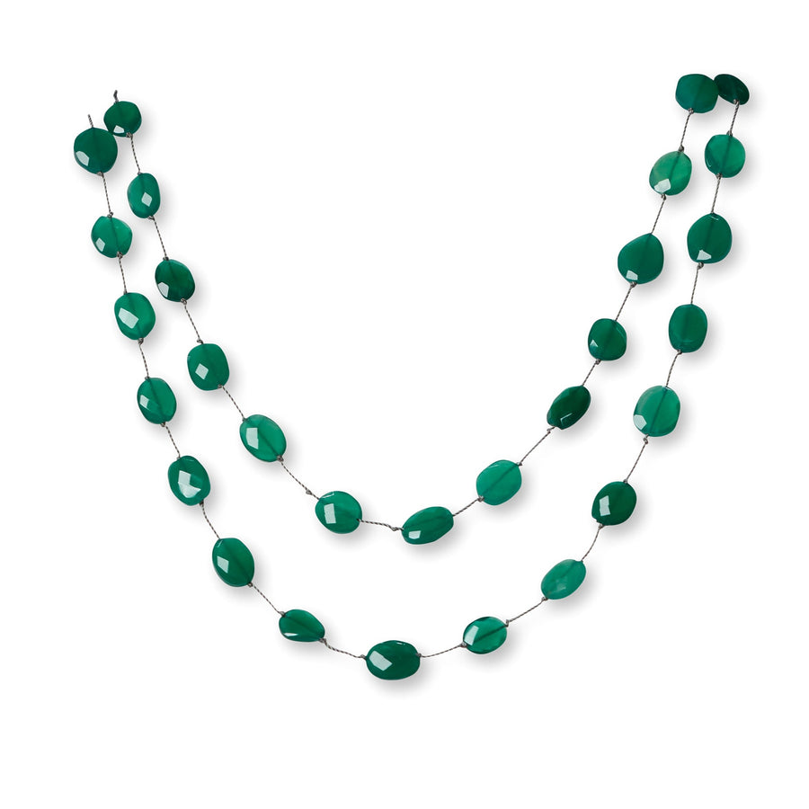 Presale: Faceted Green Onyx Necklace