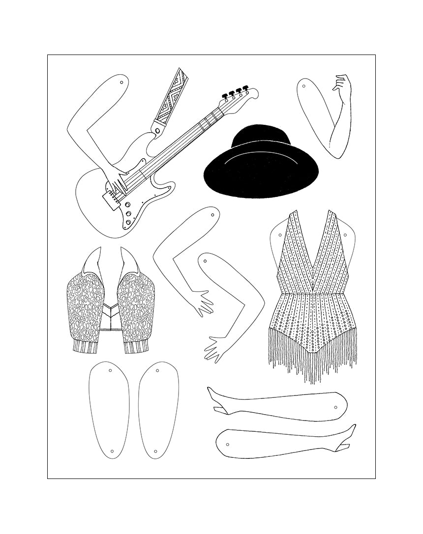 PLAY LIKE A POPSTAR PAPER DOLL