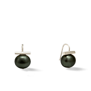 Caviar Classic Pebble Pearl Earrings - Sterling Silver