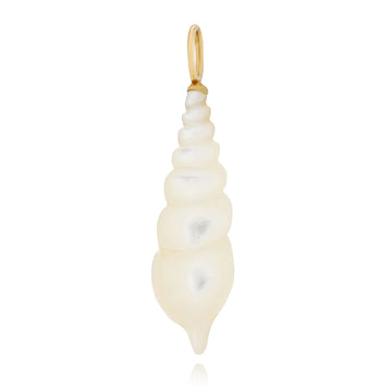 White Mother of Pearl Spiral Shell