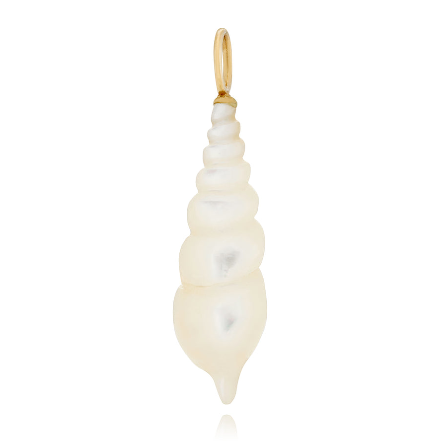 White Mother of Pearl Spiral Shell