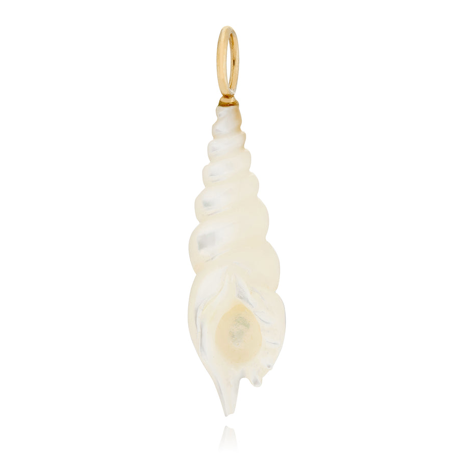 White Mother of Pearl Spiral Shell